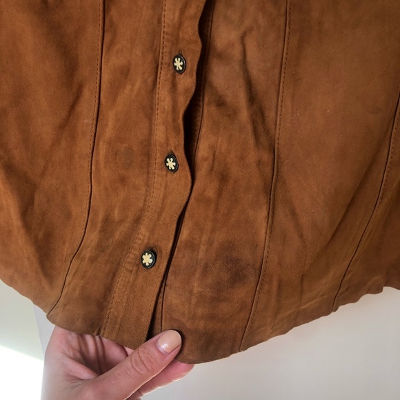 Marchiano leather suede skirt - Picture 2 of 3